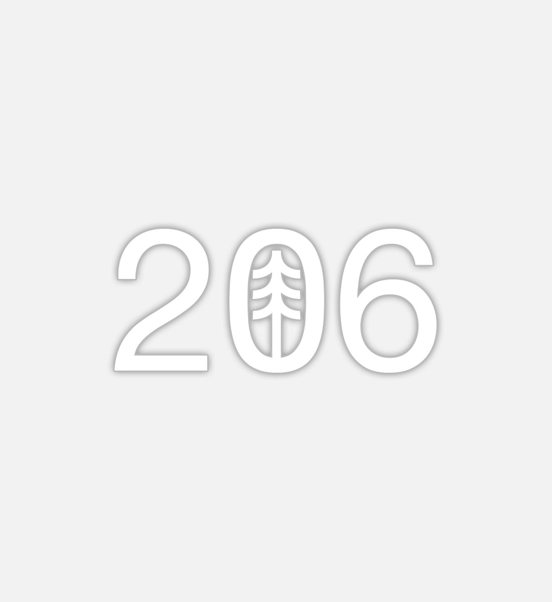 206 Vinyl Decal