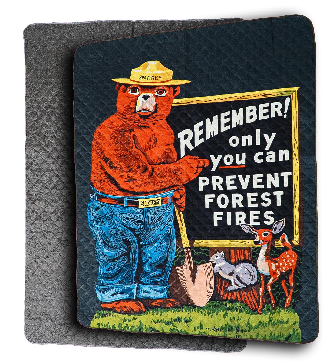Smokey Bear Picnic Blanket – The Great PNW Smokey Bear Picnic Blanket – The Great PNW