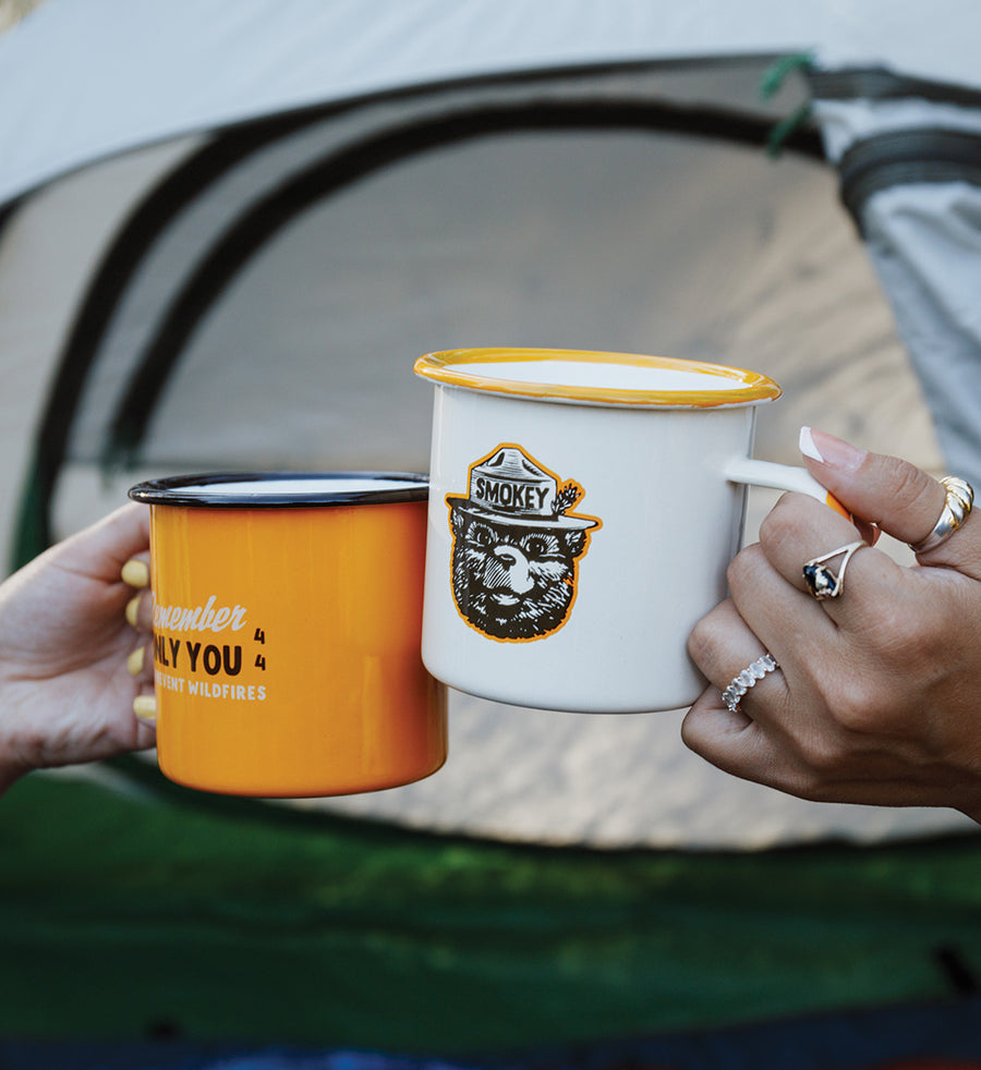 Only You Enamel Mug - Brown