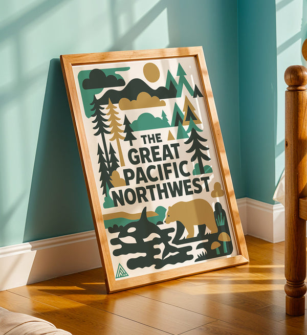 Layers Poster - Teal