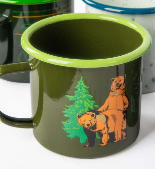 Woodsy Enamel Mug