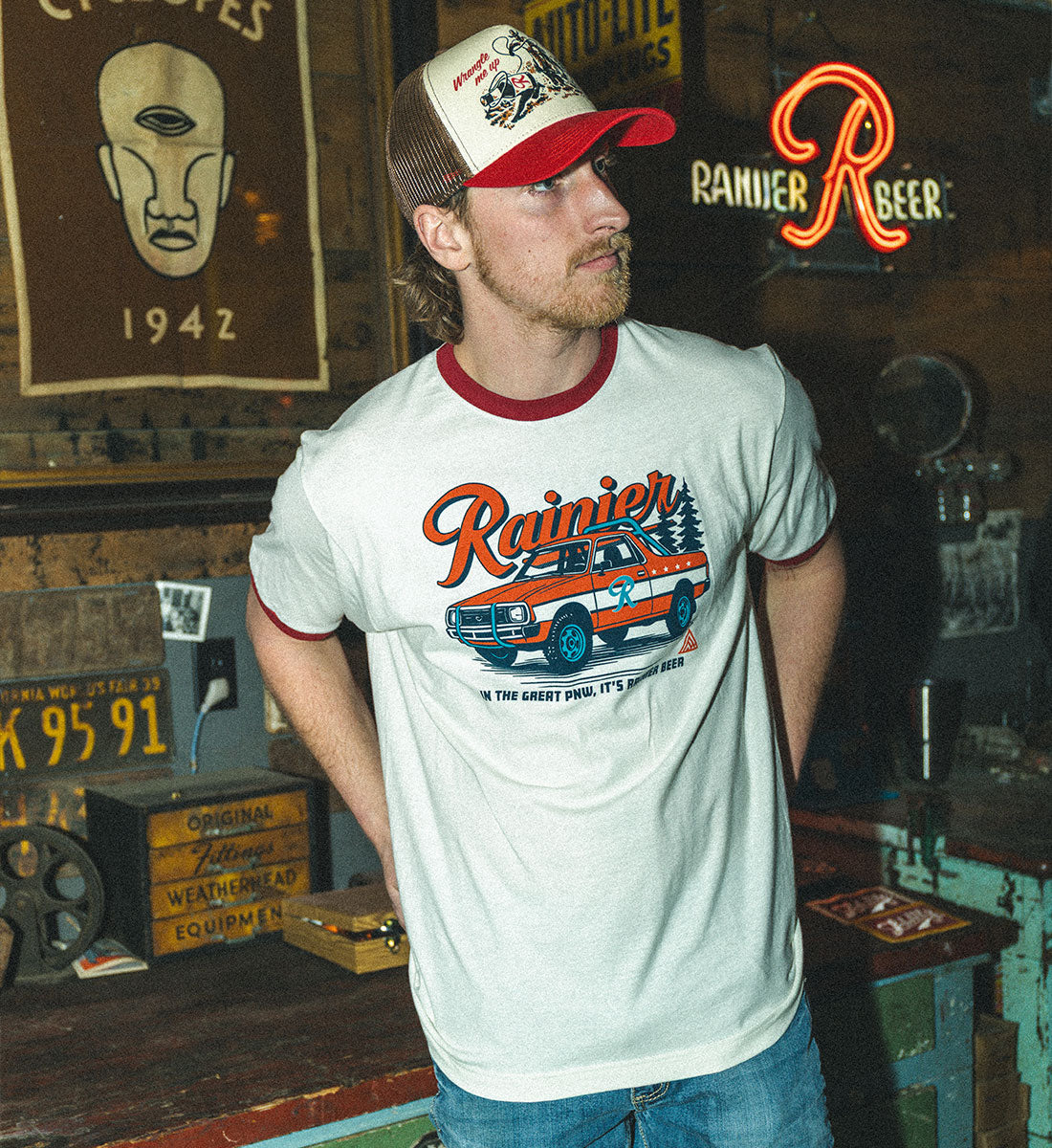 Rainier Beer Brat Pack Ringer Tee | The Great PNW