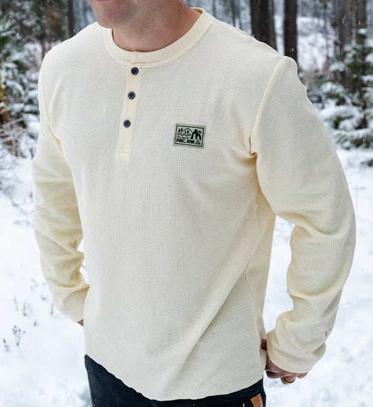 Cannon Henley Waffle Knit