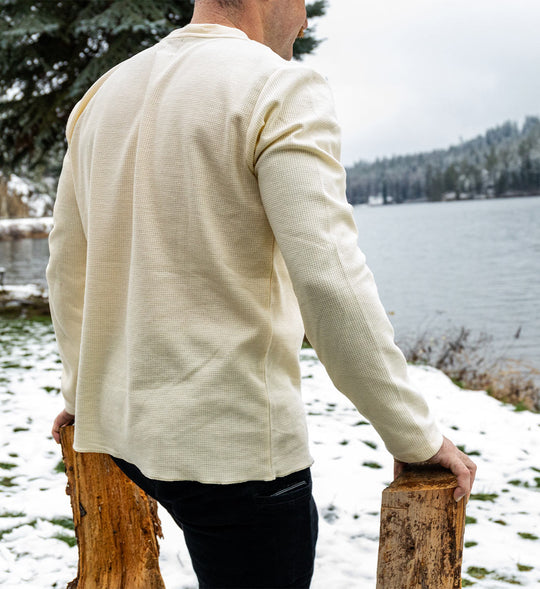 Cannon Henley Waffle Knit