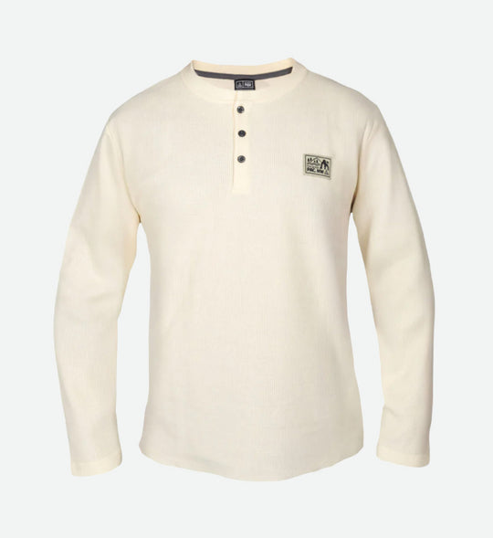 Cannon Henley Waffle Knit