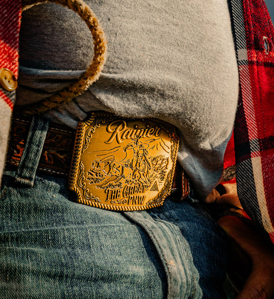 Rainier True Grit Belt Buckle - The Great PNW