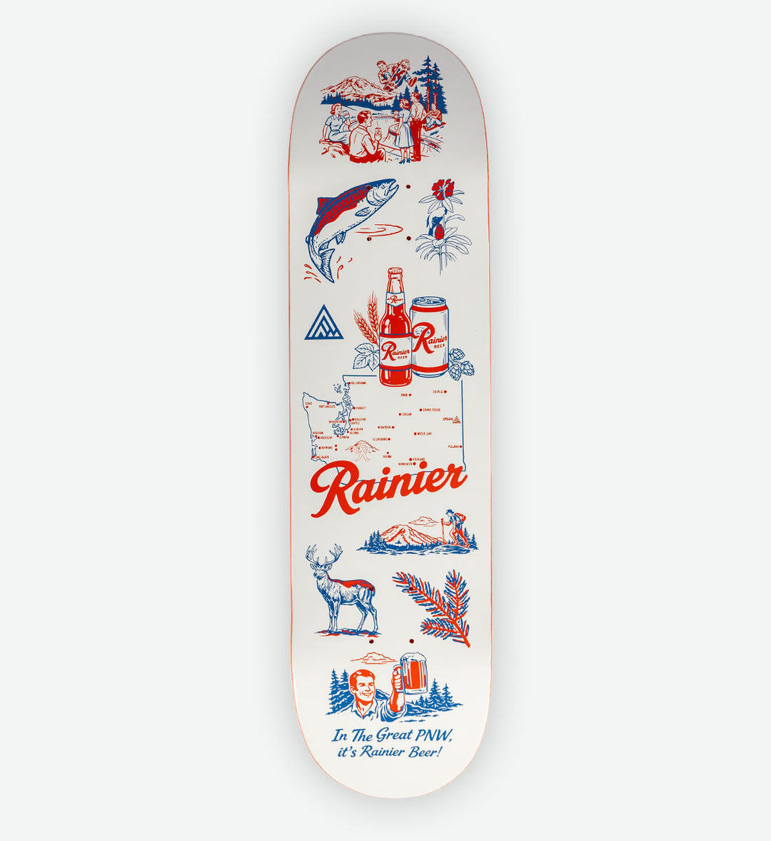 Rainier Heritage Skateboard - The Great PNW