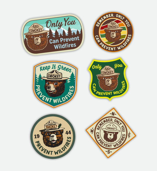 Smokey Bear Sticker Pack - The Great PNW