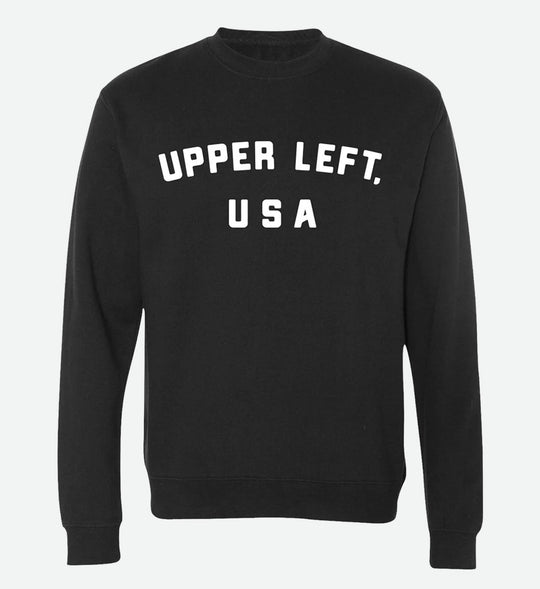 Upper Left, USA Crewneck - The Great PNW