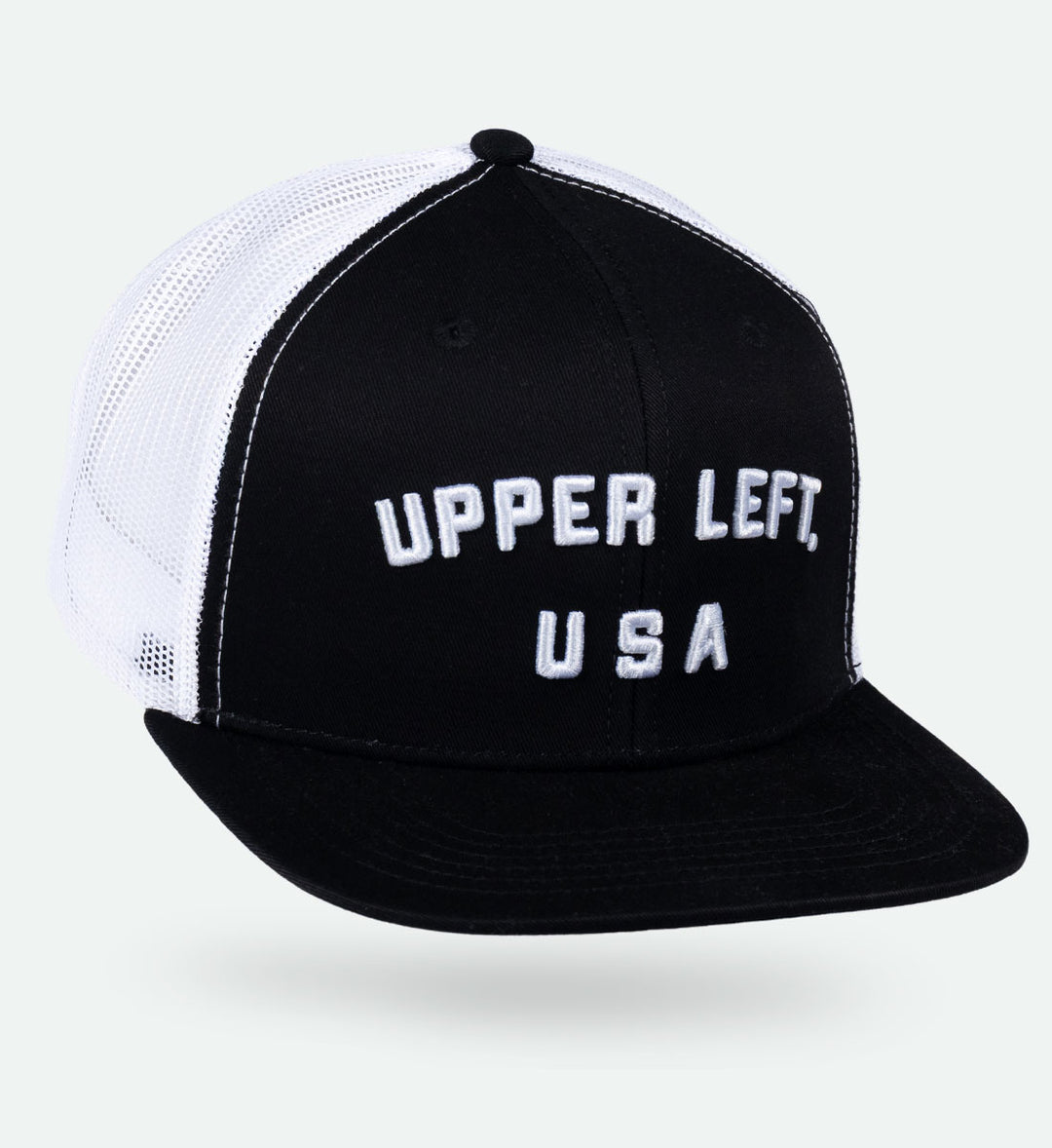 Upper Left, USA Trucker Hat - The Great PNW