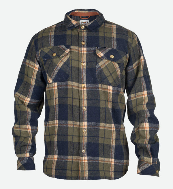 Workman Flannel - Green/Navy