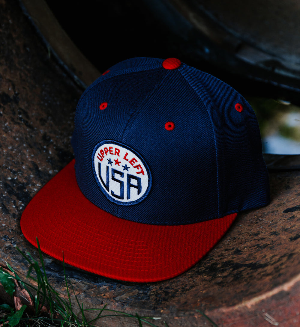 Burnett Hat - Blue/Red