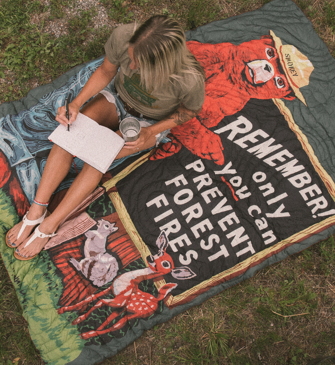 Smokey the bear online blanket