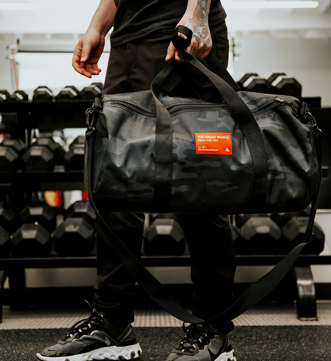 Serial Duffel Bag - Black Camo - The Great PNW