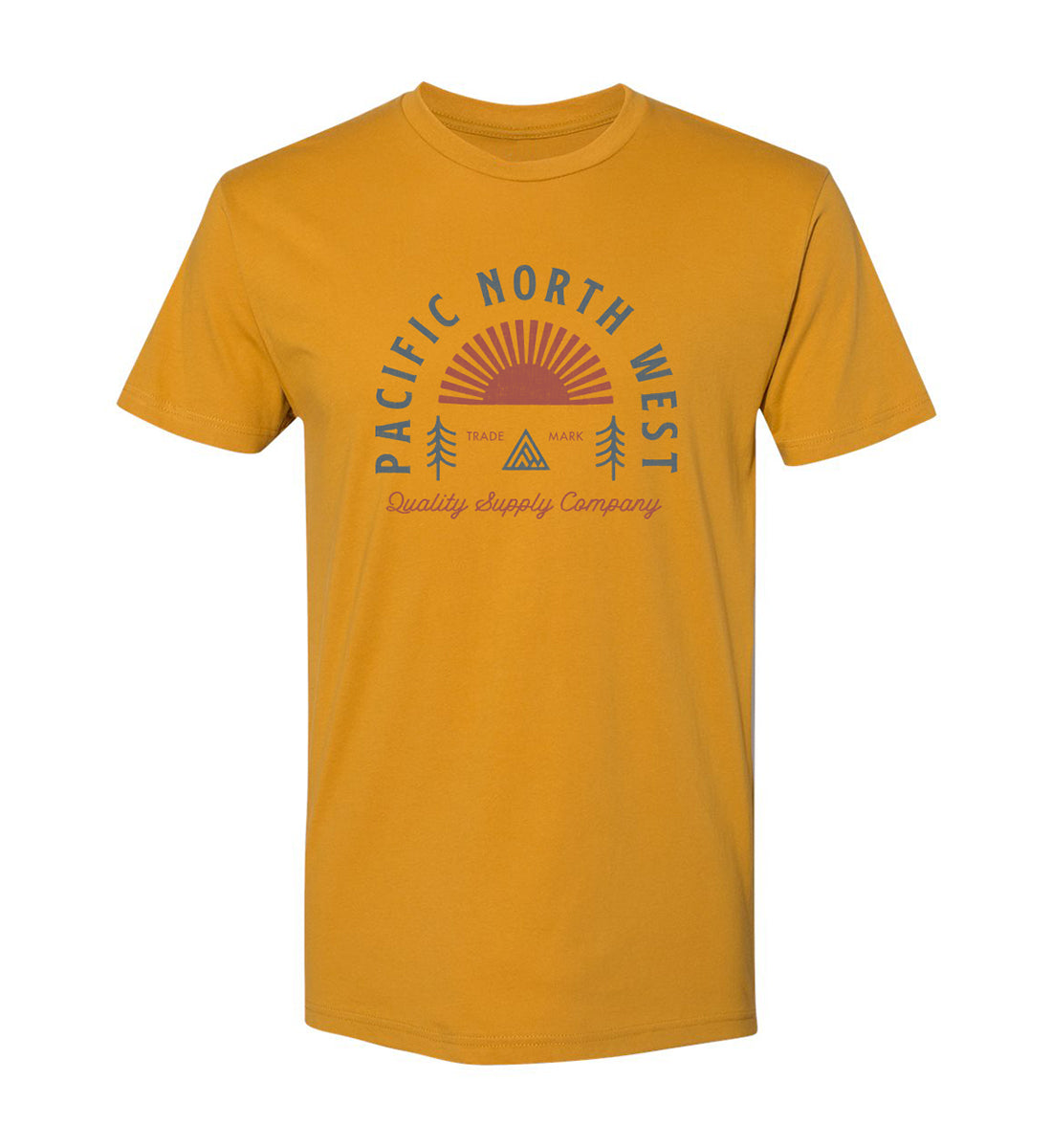 Mt. Rainier Washington, T-Shirt Medium / Gold